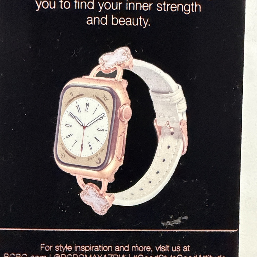 BCBG‎ Rose Gold and White Watch Band